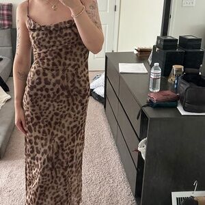 zara leopard dress